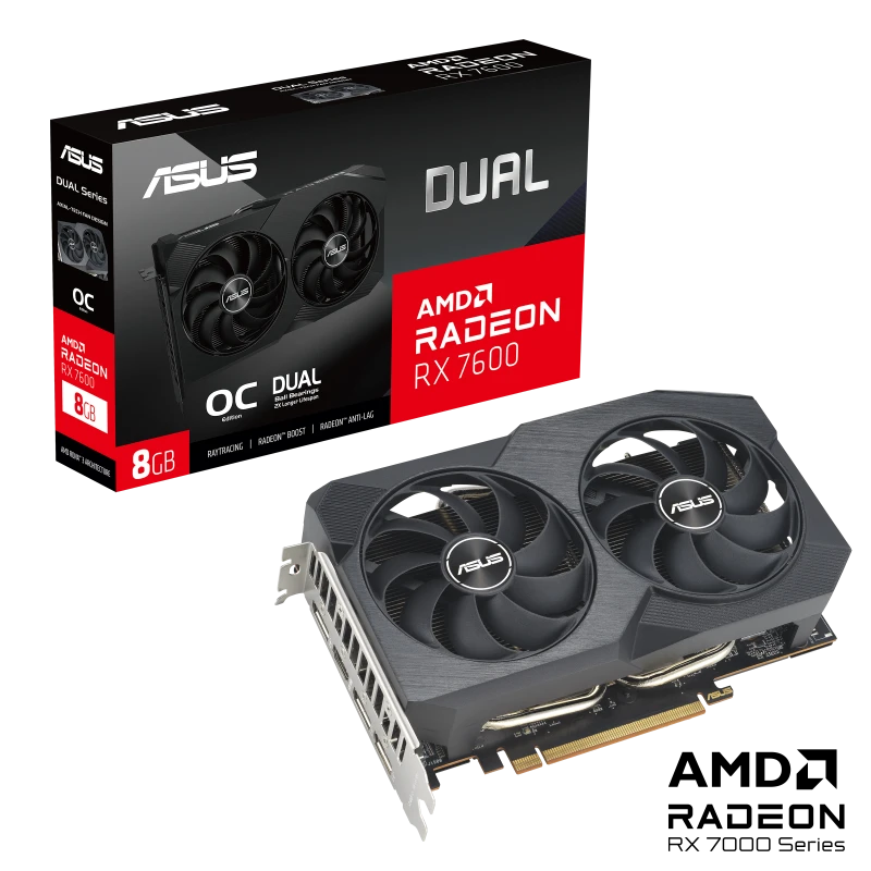 ASUS DUAL Radeon RX 7600 V2 8G