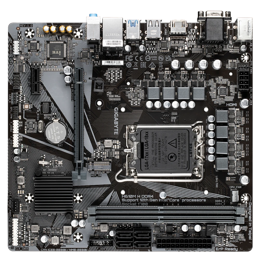 GIGABYTE H610M K DDR4