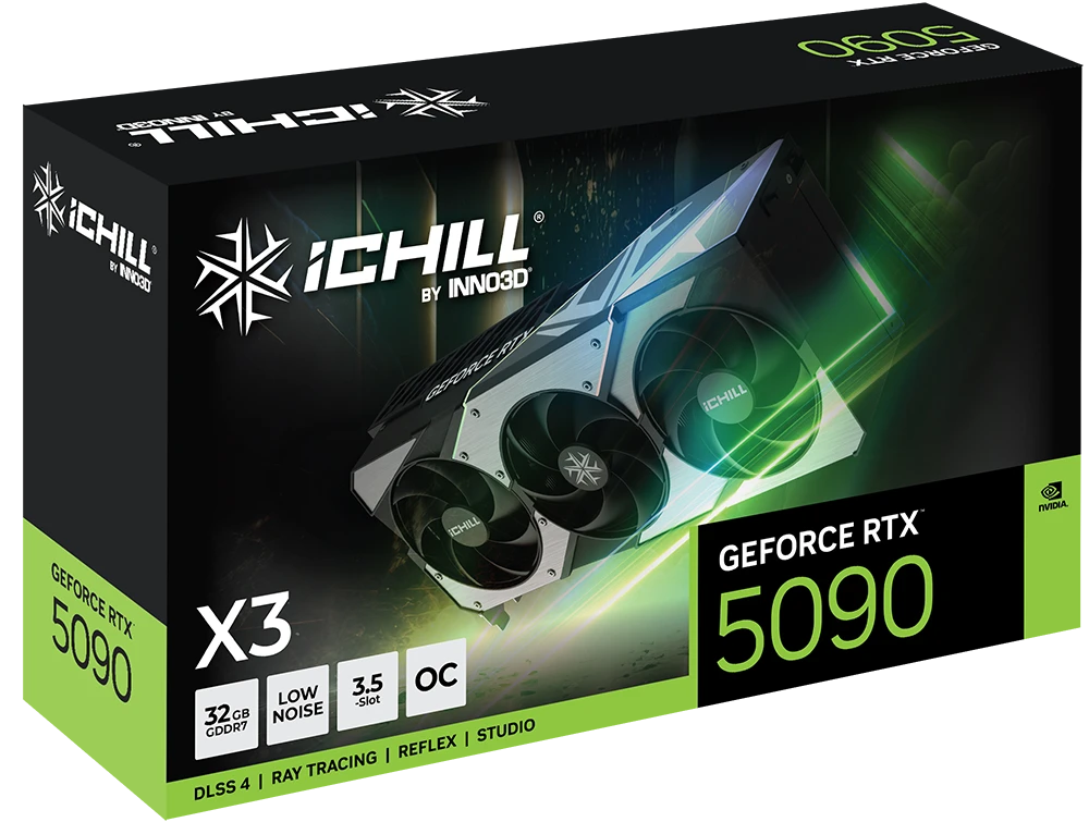 INNO3D GeForce RTX 5090 iCHILL X3 Kopen | GameComputers.nl