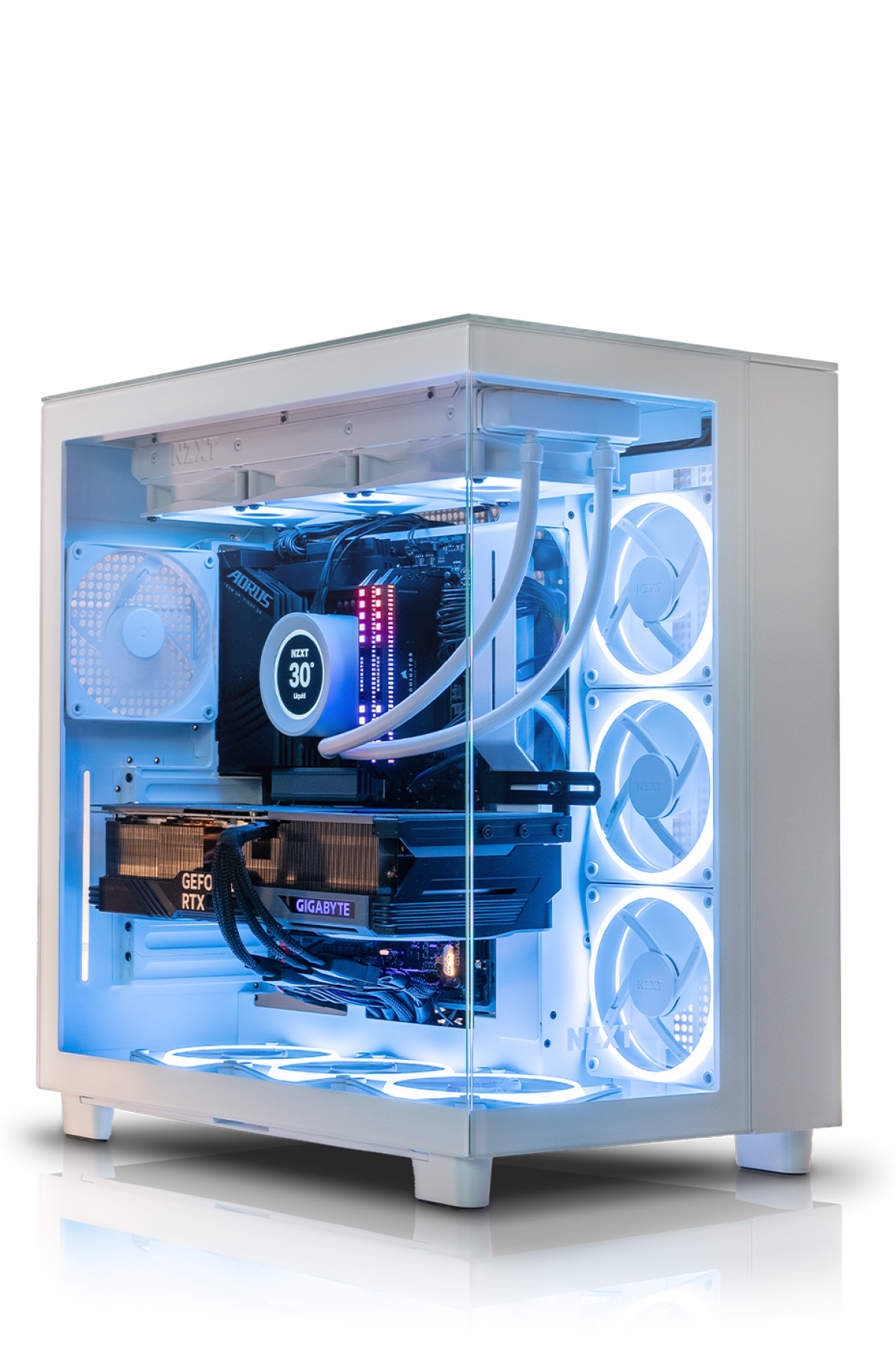 NZXT H9 Elite White RTX 5080 Intel I9