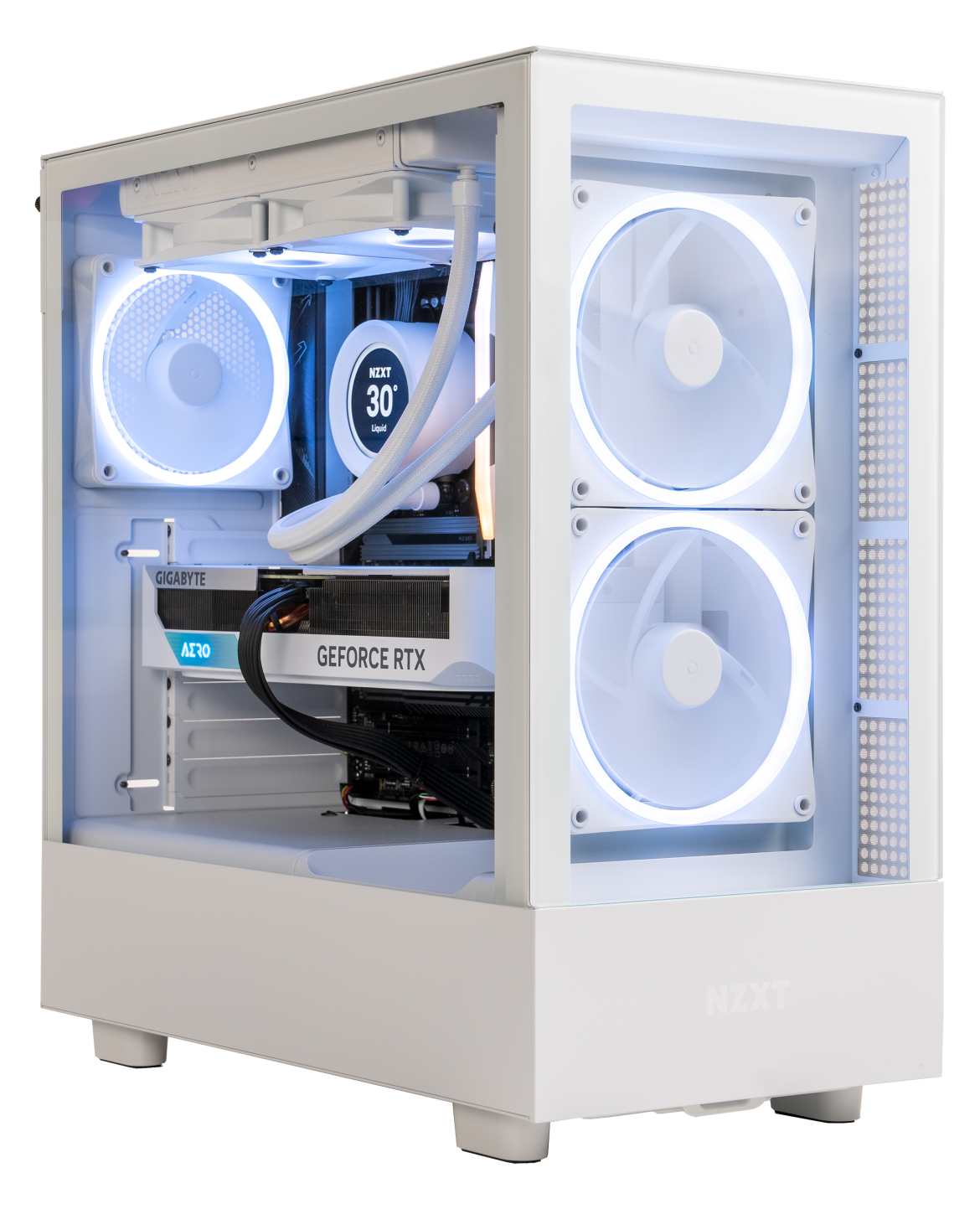 NZXT H5 Elite 7600X RTX 4070 Ti SUPER WHITEOUT
