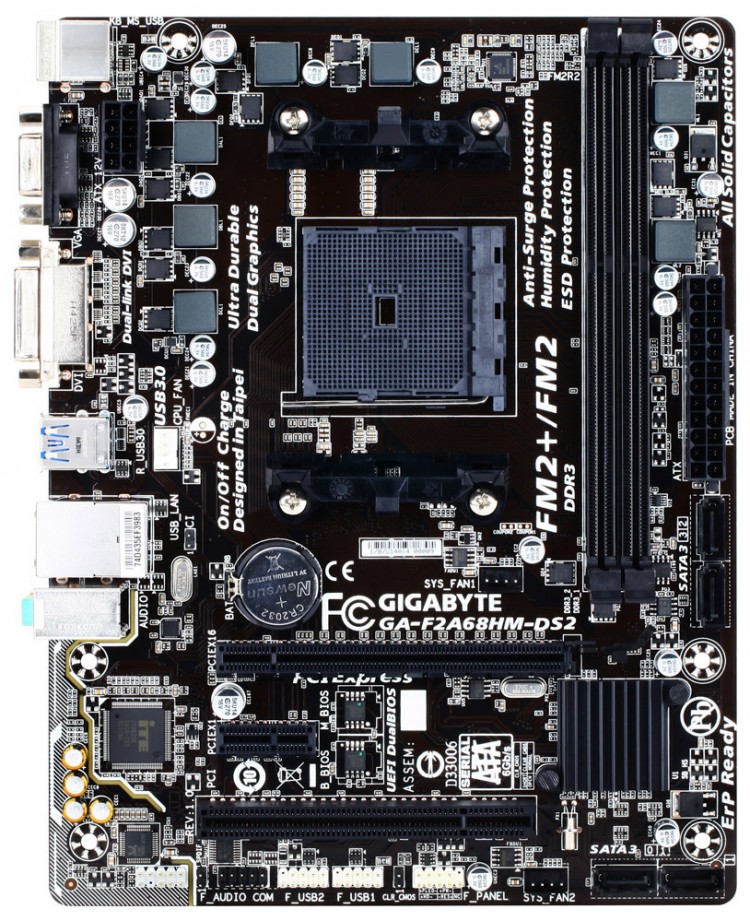 Gigabyte ga f2a68hm ds2 подключение