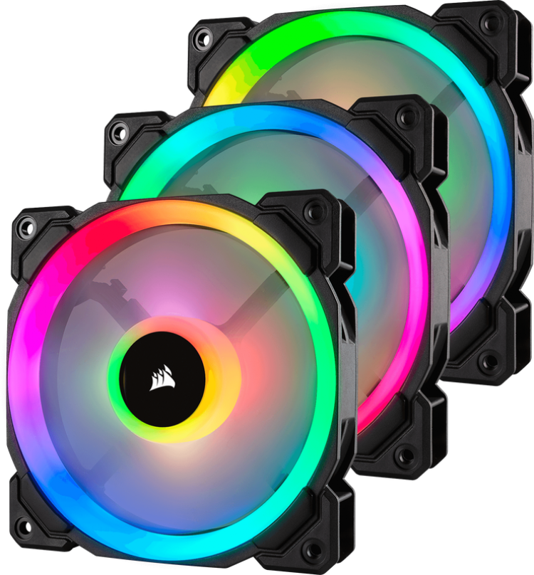 Of later Faial stap in Corsair LL120 RGB LED (3x RGB LED Fans) Game PC | GameComputers.nl