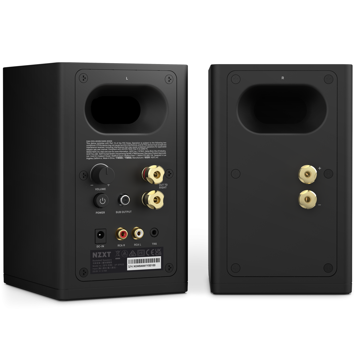 NZXT Relay Speakers Zwart