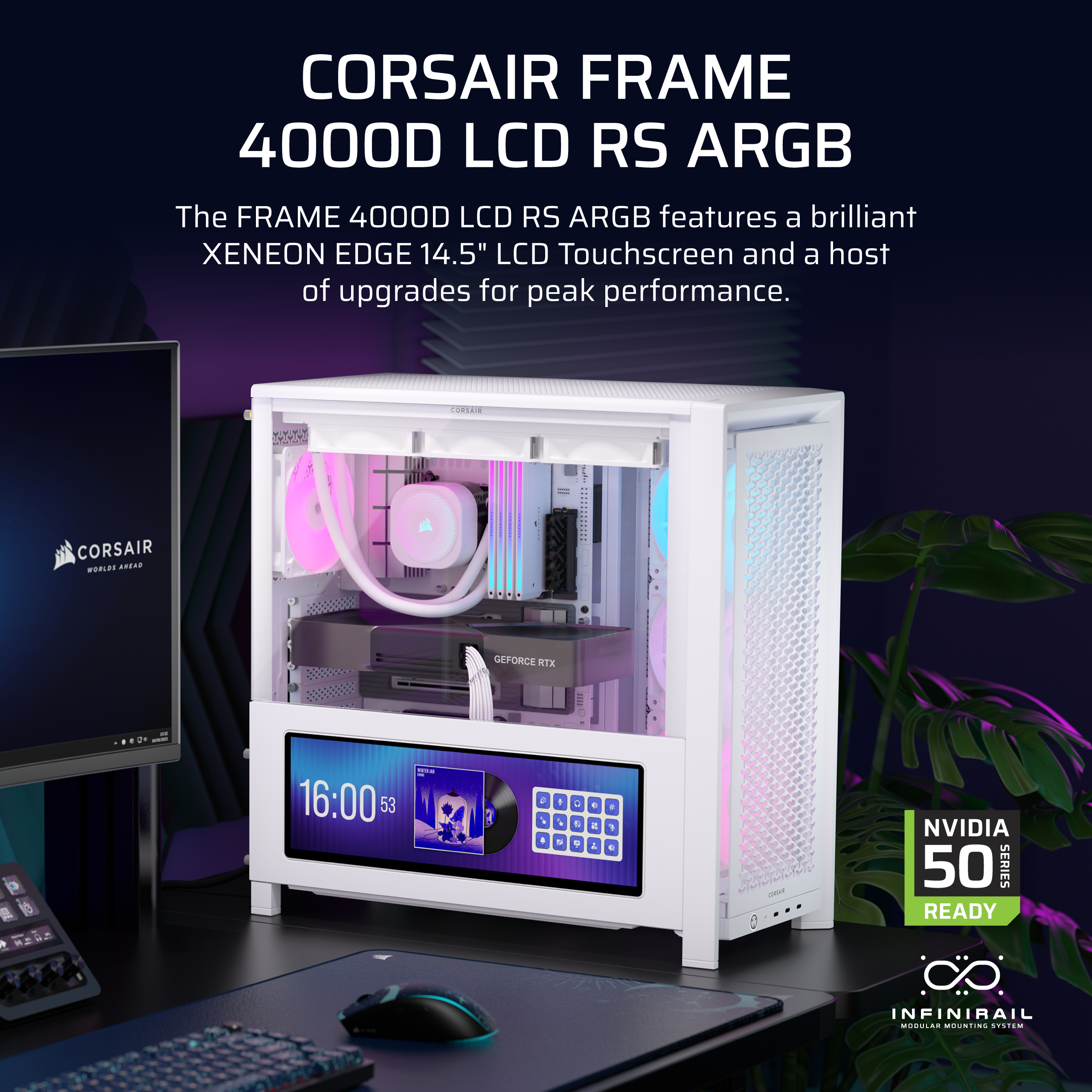 Corsair Frame 4000D LCD RS ARGB Wit
