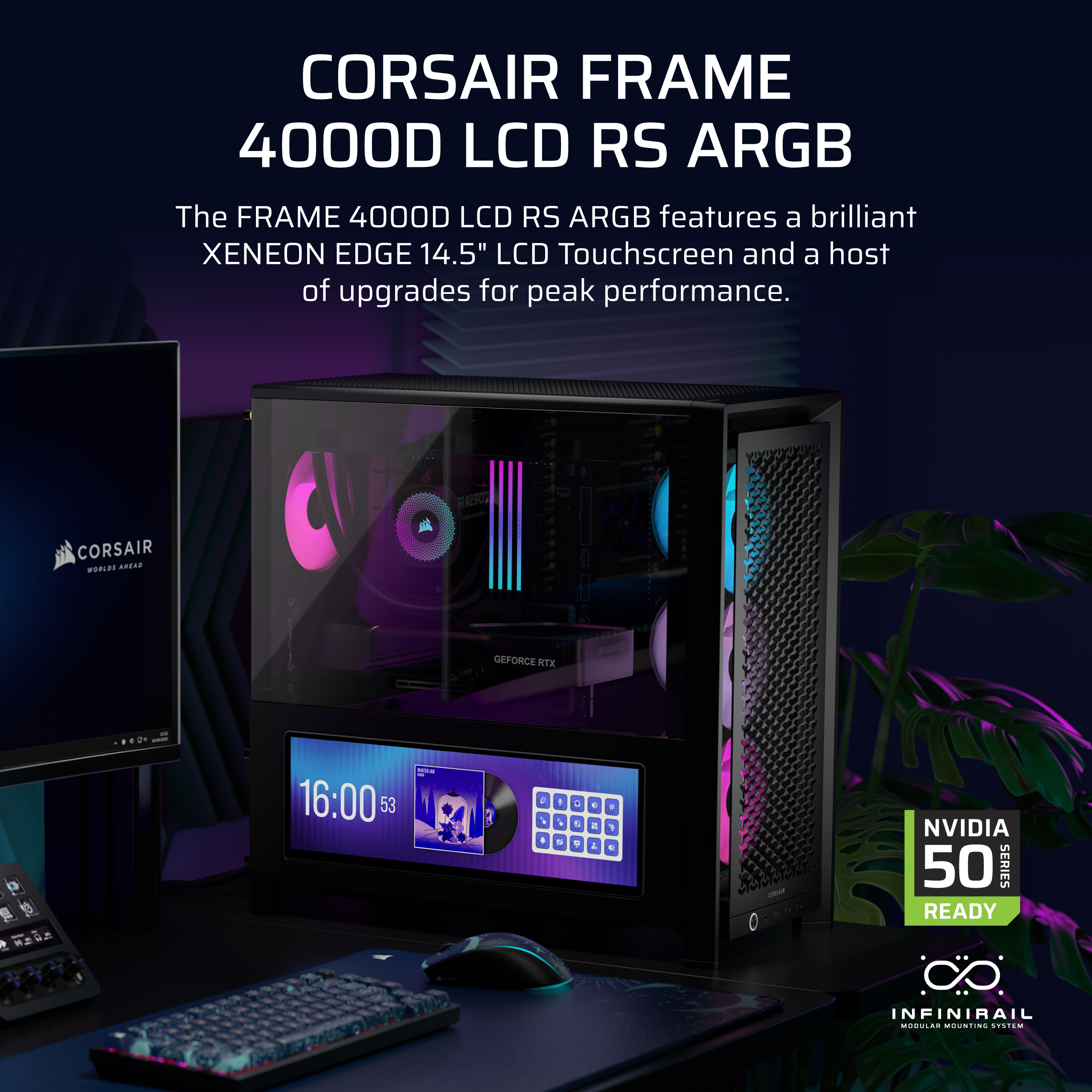 Corsair Frame 4000D LCD RS ARGB Zwart