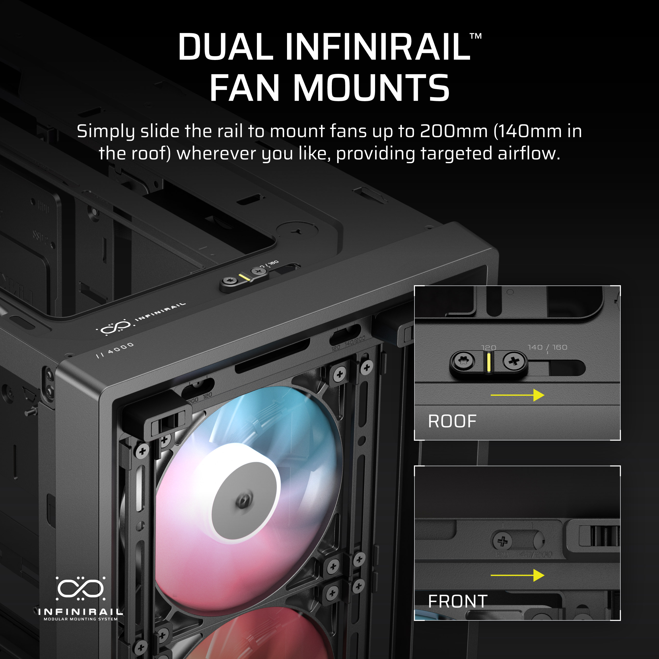Corsair Frame 4000D LCD RS ARGB Zwart
