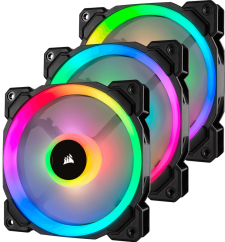 Corsair LL120 RGB LED (3x <strong style=color:red>R</strong><strong style=color:green>G</strong><strong style=color:blue>B</strong> LED Fans)