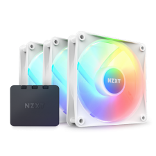 NZXT F120 Core (3x <strong style=color:red>R</strong><strong style=color:green>G</strong><strong style=color:blue>B</strong> Fans) White