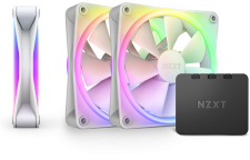 NZXT F120 RGB DUO White - (3x <strong style=color:red>R</strong><strong style=color:green>G</strong><strong style=color:blue>B</strong> Fans)